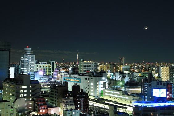 松戸市役所から見える夜景